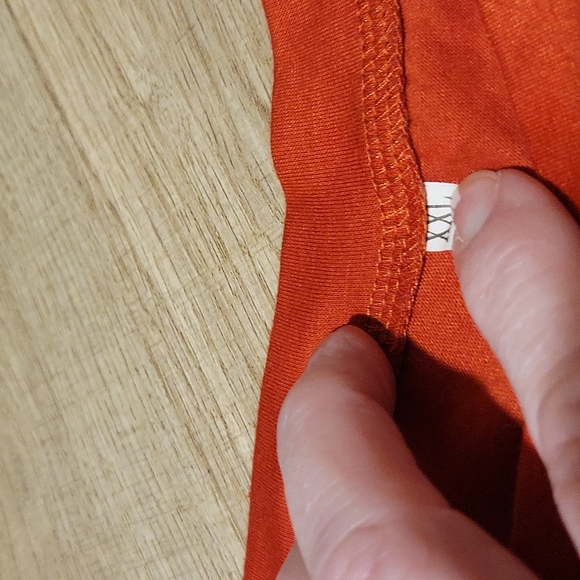 Nearly New  SHEIN  Orange  Aloha Print  Tee XXL - Picture 5 of 7